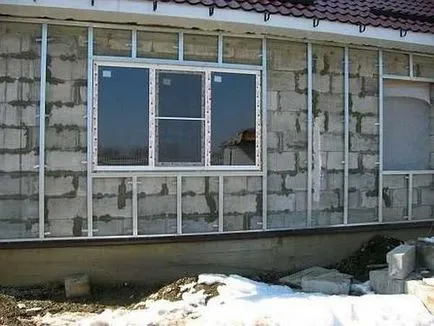 Decorarea exterior, interior de beton celular