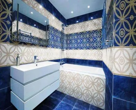 Decorarea camera de gresie baie - idei foto, video tăiați propriile lor mâini