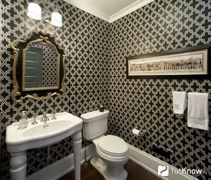 Decorarea pereților cu propriile sale mâini tapet baie (baie) Decorarea pereților cu propriile sale mâini tapetul de baie