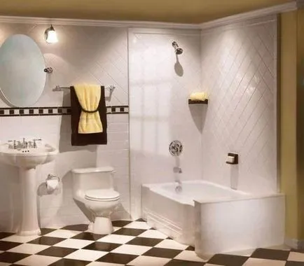Decorarea camera de gresie baie - idei foto, video tăiați propriile lor mâini