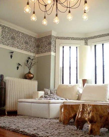 Decorarea peretilor cu tapet, care combină cu ceea ce (video) Decorarea peretilor cu tapet, care cu ce să combine