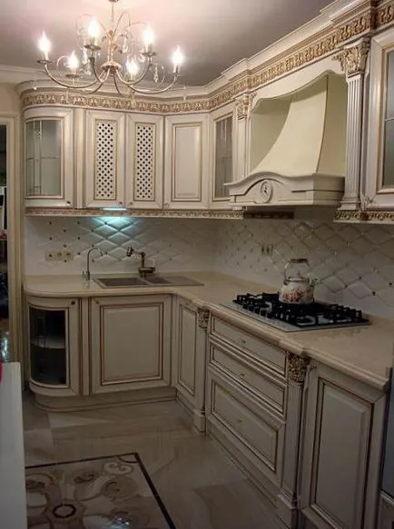 Decorarea gresie bucătărie și tapet (30 poze)