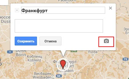 Notă spațiul de călătorie în ghidul de Google Maps, rute