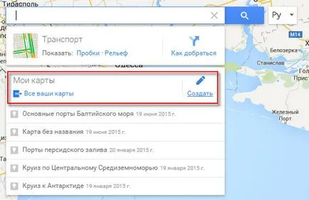 Notă spațiul de călătorie în ghidul de Google Maps, rute