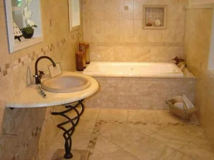 Decorarea camera de gresie baie - idei foto, video tăiați propriile lor mâini