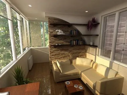 Alterarea balcon în camera de interior interesante idei de design