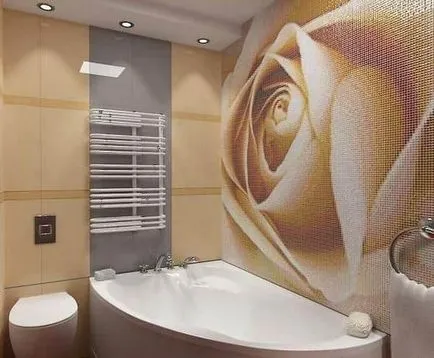 Decorarea camera de gresie baie - idei foto, video tăiați propriile lor mâini