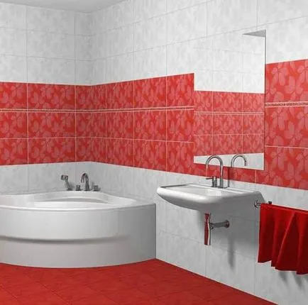 Decorarea camera de gresie baie - idei foto, video tăiați propriile lor mâini