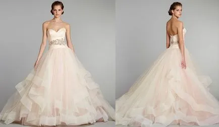 rochie de mireasa pufos fusta miresei
