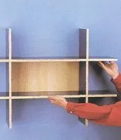 Ascunderea rafturi de montare pe perete fără elemente de fixare vizibile, construi casa ta!