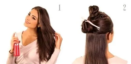 Coafuri folosind ondulatorul, curling fiare de călcat coafuri folosind video, foto