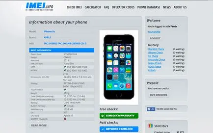Verifică iPhone pe autenticitatea numărului de serie și IMEI