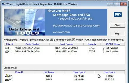 Testarea și diagnosticarea unui hard disk
