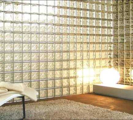Utilizarea de blocuri de sticlă în clădire portal de interior (interior) Utilizarea de blocuri de sticlă în portalul interior, clădire
