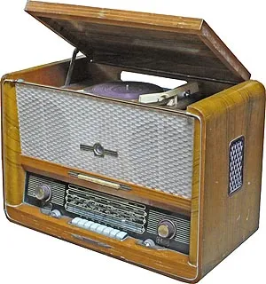 Radiograme URSS în muzeu (radiogramă) URSS gramofon într-un muzeu