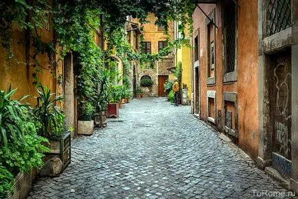 districtul Trastevere din Roma, cum se ajunge acolo, harta, restaurante, în cazul în care să mănânce