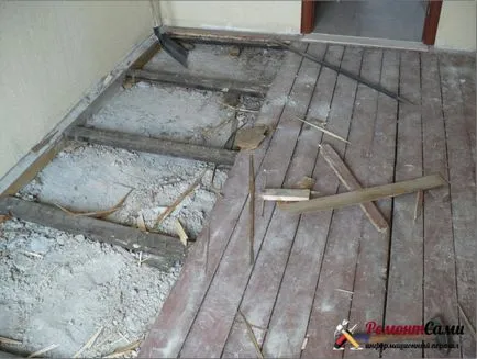 podea de reparare Hrușciov în propriile lor mâini, repararea ei înșiși (Hrușciov) Reparații podea Hrușciov în propriile lor mâini, se repară singure