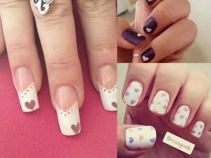 Desene de inimi pe unghiile ideile tale 70 de lecții (inimi) Desene de inimi pe unghiile de la 70 de idei lecții