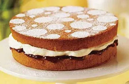 Rețetă luxuriantă și delicios tort pas cu pas biscuit cu fotografii