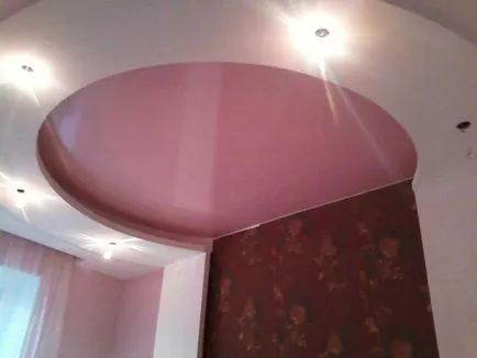 plafon stretch roz - design si fotografie sfaturi interioare
