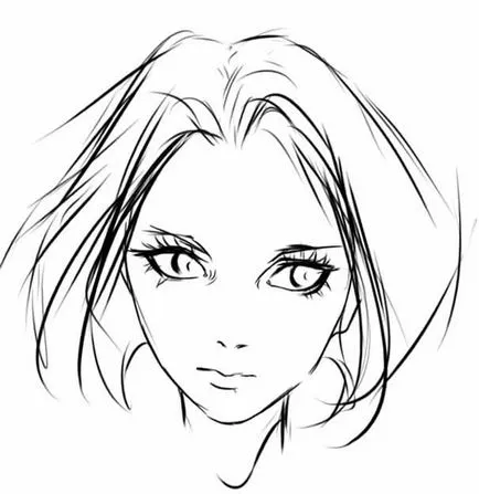 Desenați fata anime fete Sai, lessdraw