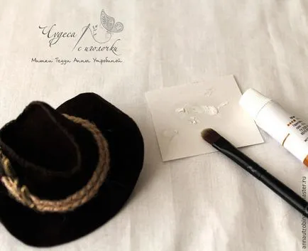 Coase o pălărie de cowboy pentru o păpușă sau ursuleț de pluș - Masters Fair - manual, lucrate manual