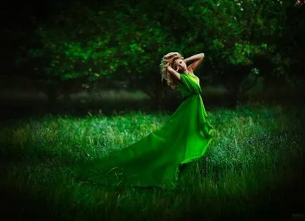 Combinația de rochie verde 2017 (113 poze) și modul în care merge de culoare verde închis, care este