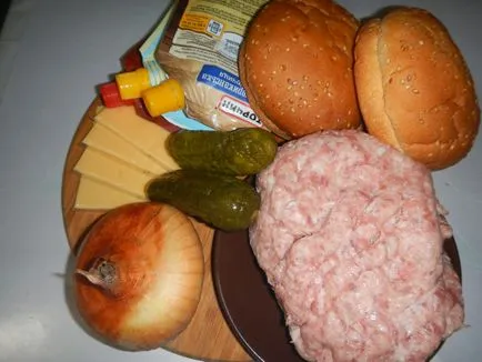 Burger Juicy - cum să faci un burger la domiciliu, pas cu pas reteta fotografii