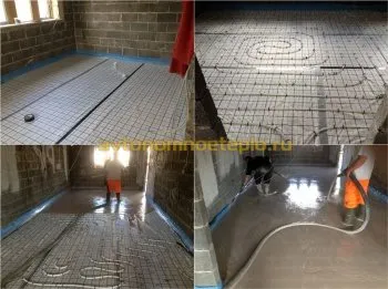 Șapă pentru apa de încălzire prin pardoseală cu mâinile lor, tipuri de soluții, turnare tehnici (cald) Șape apă încălzire prin pardoseală cu mâinile lor, tipuri de soluții, metode de turnare