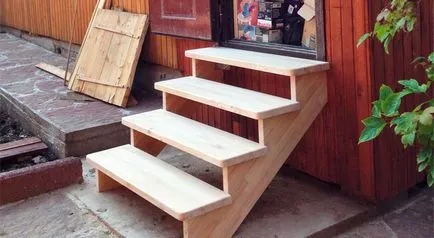 Pași pentru prispa - materialele potrivite pentru decorarea scarilor exterioare, cofraje și fotografii