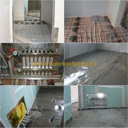 Șapă pentru apa de încălzire prin pardoseală cu mâinile lor, tipuri de soluții, turnare tehnici (cald) Șape apă încălzire prin pardoseală cu mâinile lor, tipuri de soluții, metode de turnare
