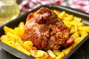 Carne de porc în folie, coaptă în cuptor pentru o reteta pas cu pas