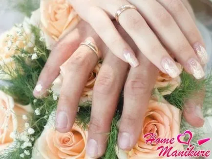 fotografii de design de unghii nunta de cea mai buna mireasa unghii-arta pe nunta