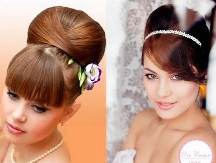Coafuri de mireasa cu diadema și tiară colecție de fotografii și idei