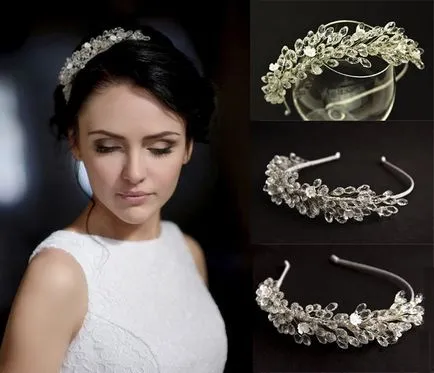 Coafuri de mireasa cu diadema și tiară colecție de fotografii și idei