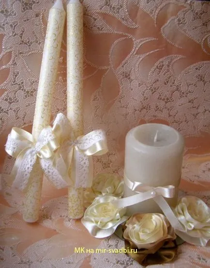 Lumanari nunta cu clasa lor de master hands-pas cu privire la decorarea și decor (mâini) Lumanari nunta cu clasa lor de master hands-pas cu privire la decorarea și decor