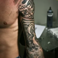 dotvork stil de tatuaj (dotwork), fotografii și schițe de tatuaj