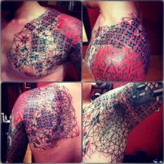 dotvork stil de tatuaj (dotwork), fotografii și schițe de tatuaj
