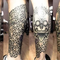 dotvork stil de tatuaj (dotwork), fotografii și schițe de tatuaj