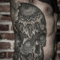 dotvork stil de tatuaj (dotwork), fotografii și schițe de tatuaj