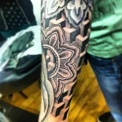 dotvork stil de tatuaj (dotwork), fotografii și schițe de tatuaj