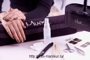 Tehnica Minx-manichiură și caracteristicile sale