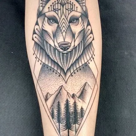 Tatuaje dotvork, tatuaje de valoare dotwork, 159 fotografii, schițe
