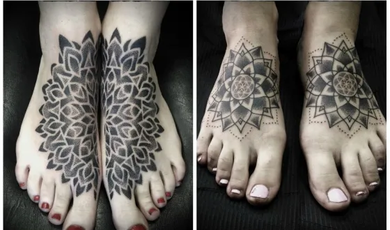 Tatuaje dotvork, în special crearea de puncte tatuaj