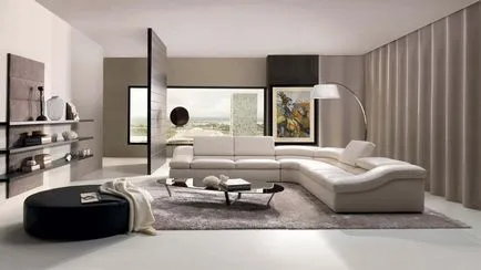 Lampa de podea într-un interior modern