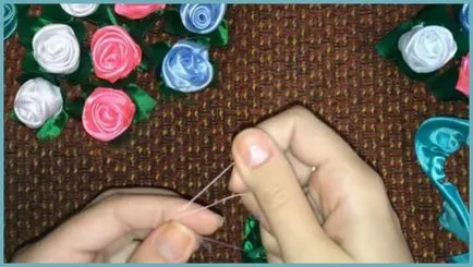 Topiara mâinile lor de panglici de satin și master-class organza, pas cu pas fotografii și instrucțiuni