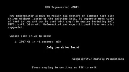 Restaurarea hard disk