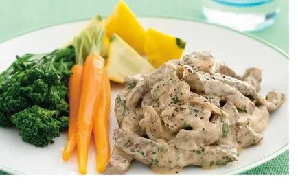 carne de porc delicios și moale, într-o tigaie