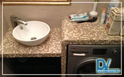 blat rezistent la apă în baie cu mâinile lor Plasterboard