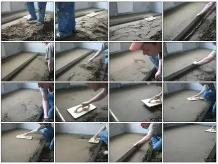 Vărsarea materiale podea caldă și tehnologie de lucru